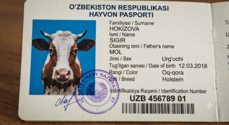 7-avgustdan hayvonlarni ro‘yxatga olish tartibi kuchga kiradi
