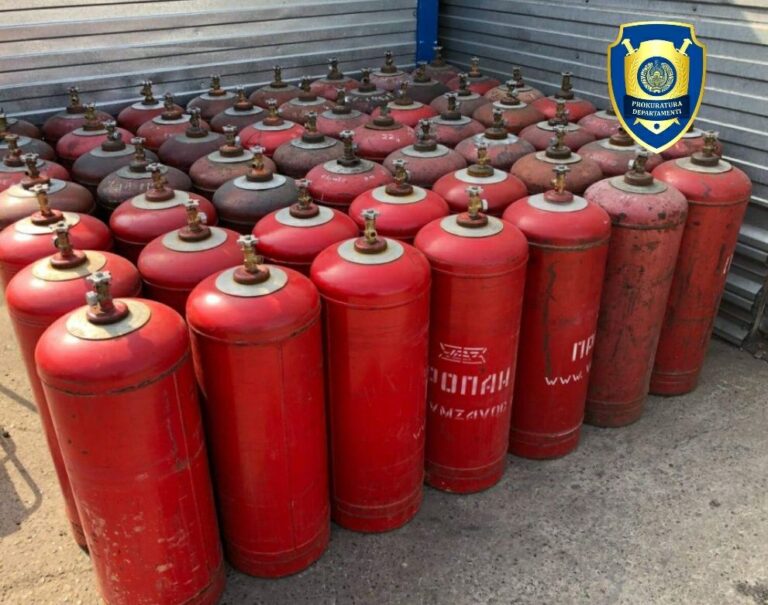 Qoraqalpog‘istonda 2,3 mlrd so‘mlik gaz ballonlari talon-toroj qilindi
