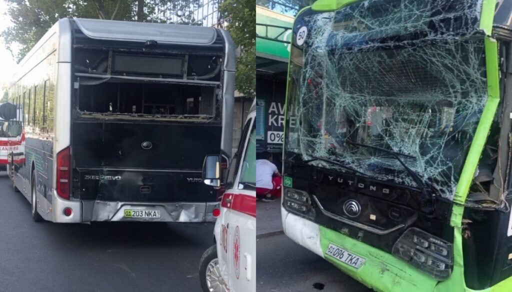Toshkentda ikki Yutong avtobusi ishtirokida YTH sodir bo‘ldi