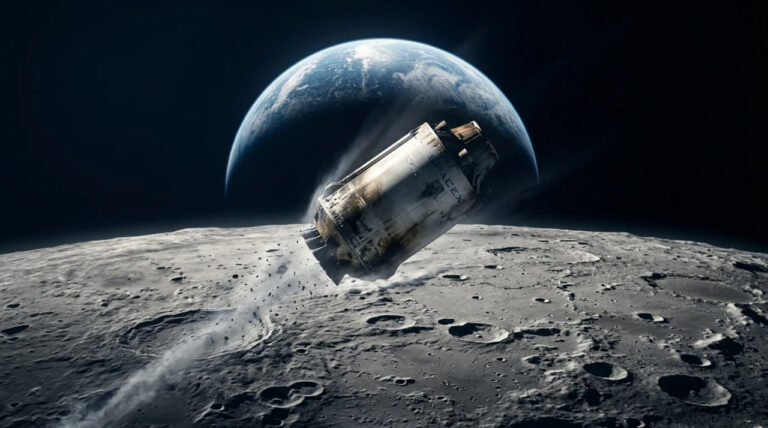 SpaceX raketasi katta tezlik bilan Oyga urildi
