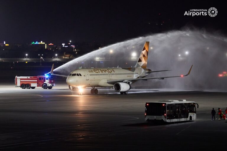 Etihad Airways performs inaugural flight to Tashkent